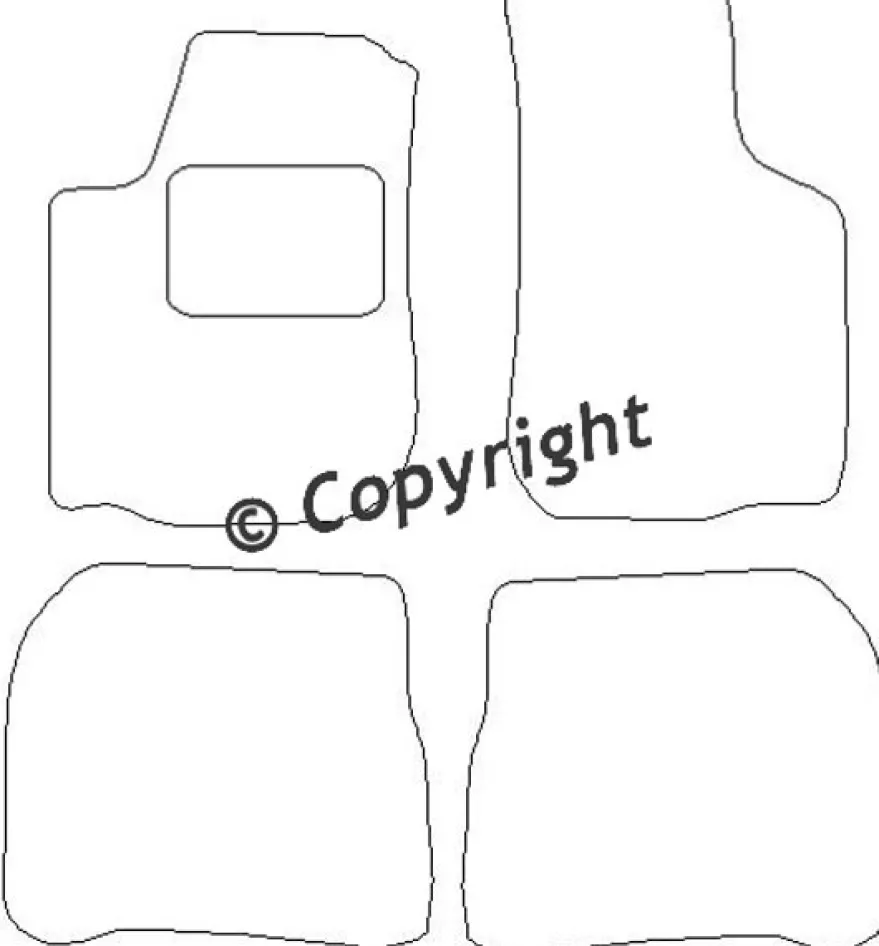 Textilmattor H-line Skoda Octavia I