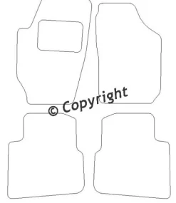 Textilmattor H-line Skoda Roomster
