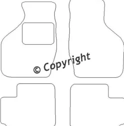 Textilmattor H-line Subaru Justy III