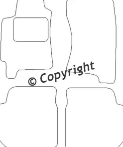 Textilmattor H-line Subaru Legacy I