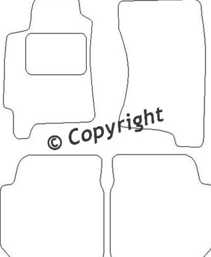 Textilmattor H-line Subaru Legacy II