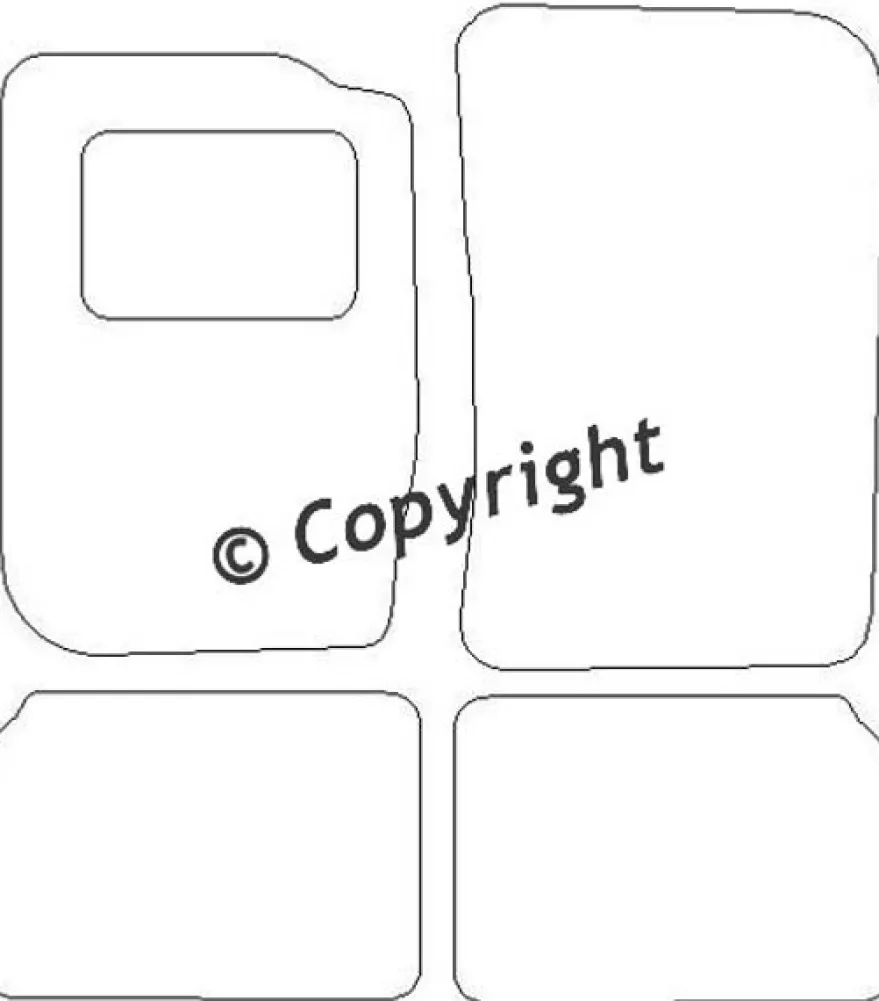 Textilmattor H-line Toyota Corolla VI E9