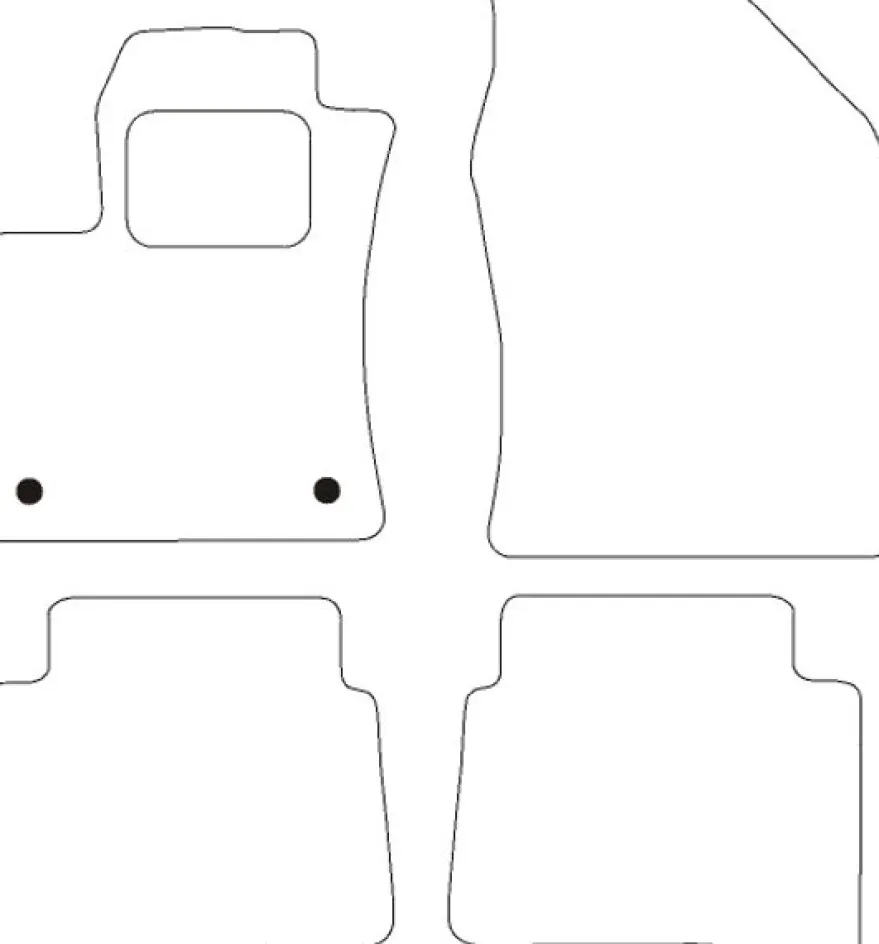 Textilmattor H-line Toyota Prius Hybrid