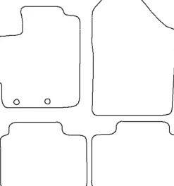 Textilmattor H-line Toyota Yaris 3-/5-dörrars