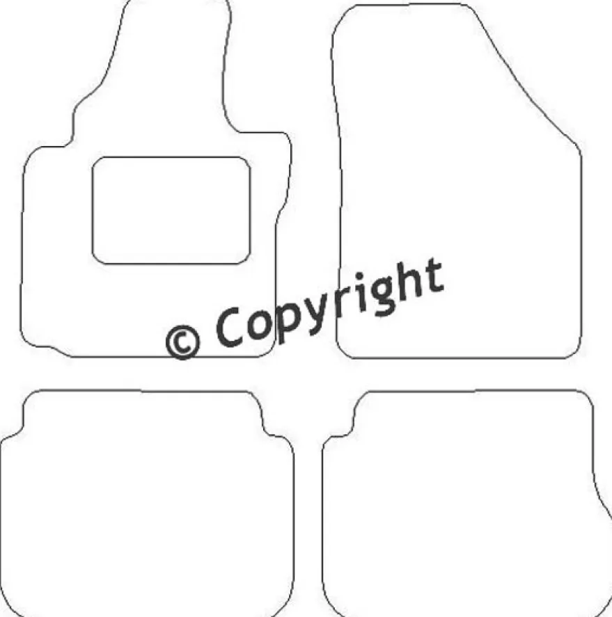 Textilmattor H-line VW Caddy Combi III