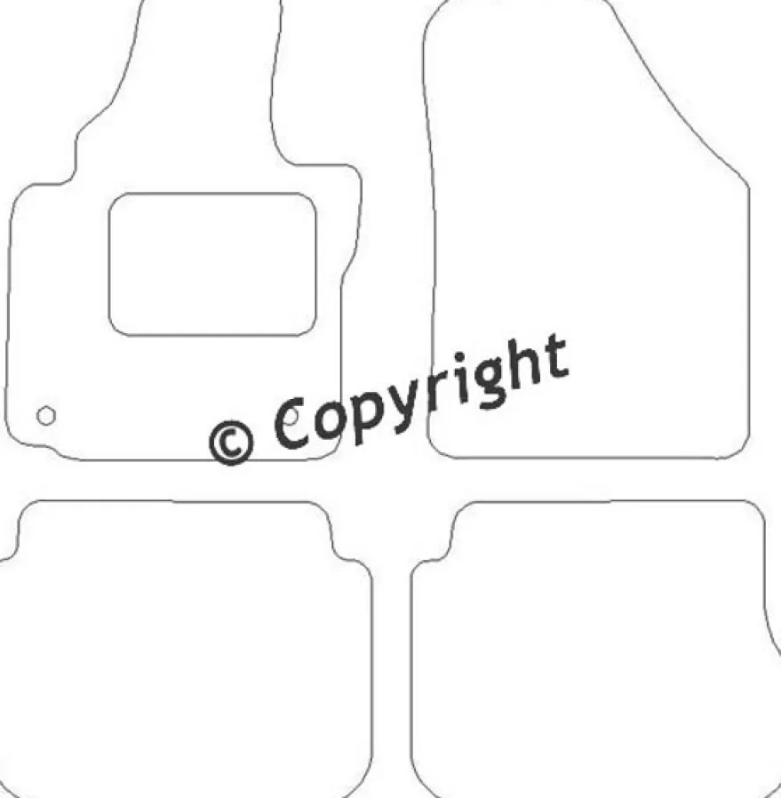Textilmattor H-line VW Caddy Combi III