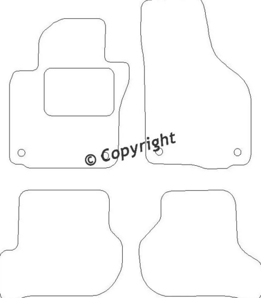 Textilmattor H-line VW Jetta III