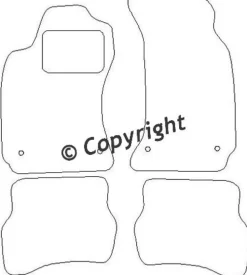 Textilmattor H-line VW Passat 3B/3BG