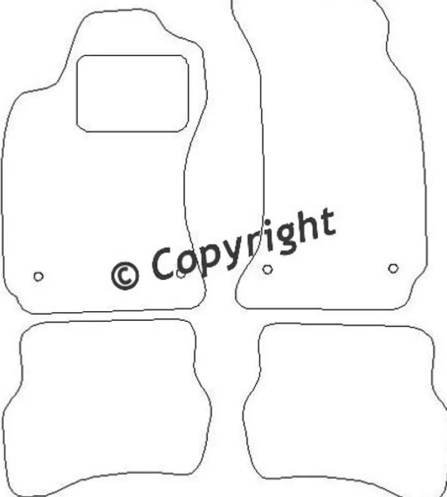 Textilmattor H-line VW Passat 3B/3BG