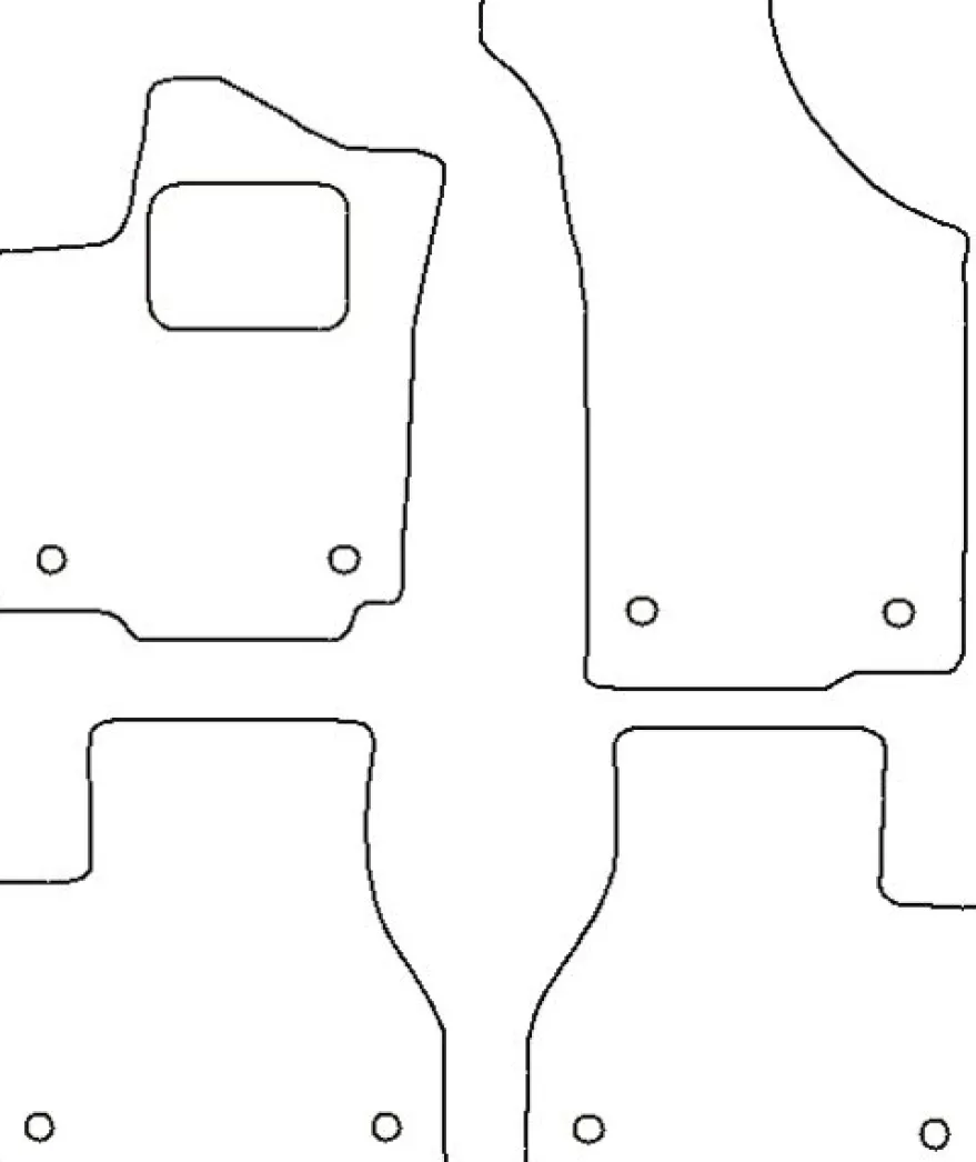 Textilmattor H-line VW Phaeton