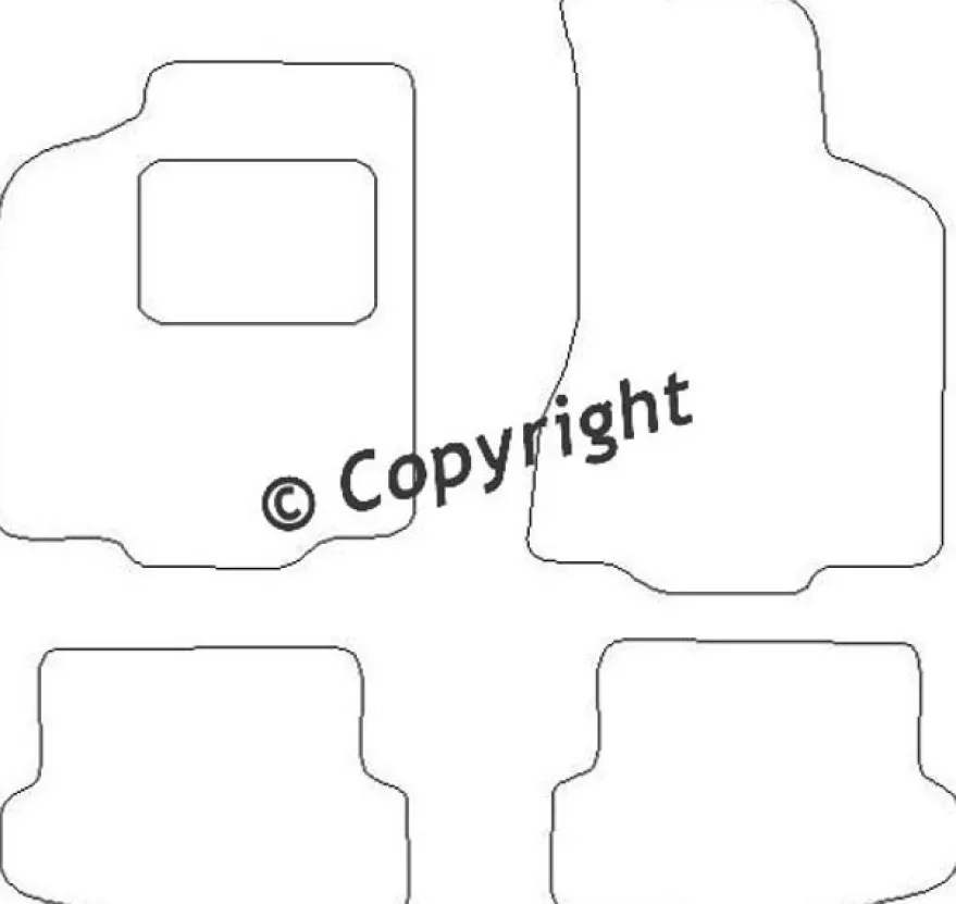 Textilmattor H-line VW Polo III 6N1