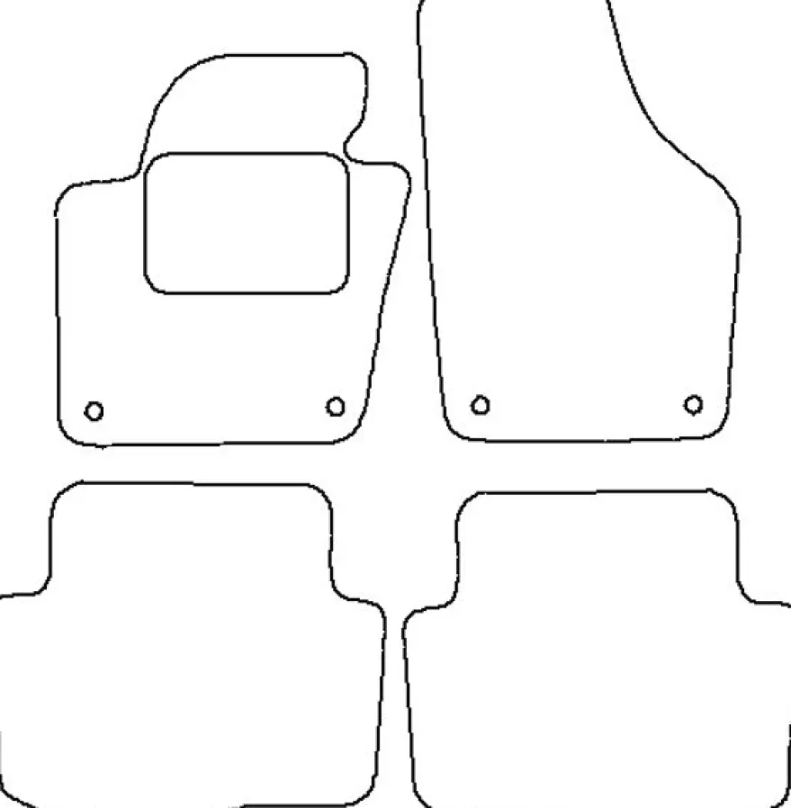 Textilmattor H-line VW Sharan