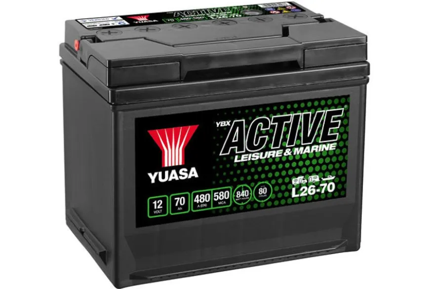 Yuasa Fritidsbatteri L26-70 12V, 70Ah, 480A, 840Wh